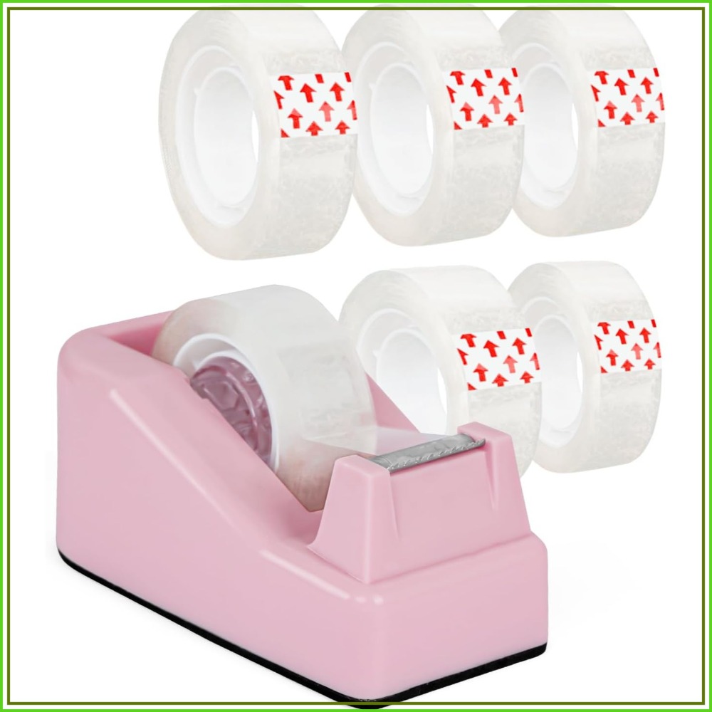 Tape Dispenser Weighted - Desktop Tape Dispenser with Weighted Nonskid