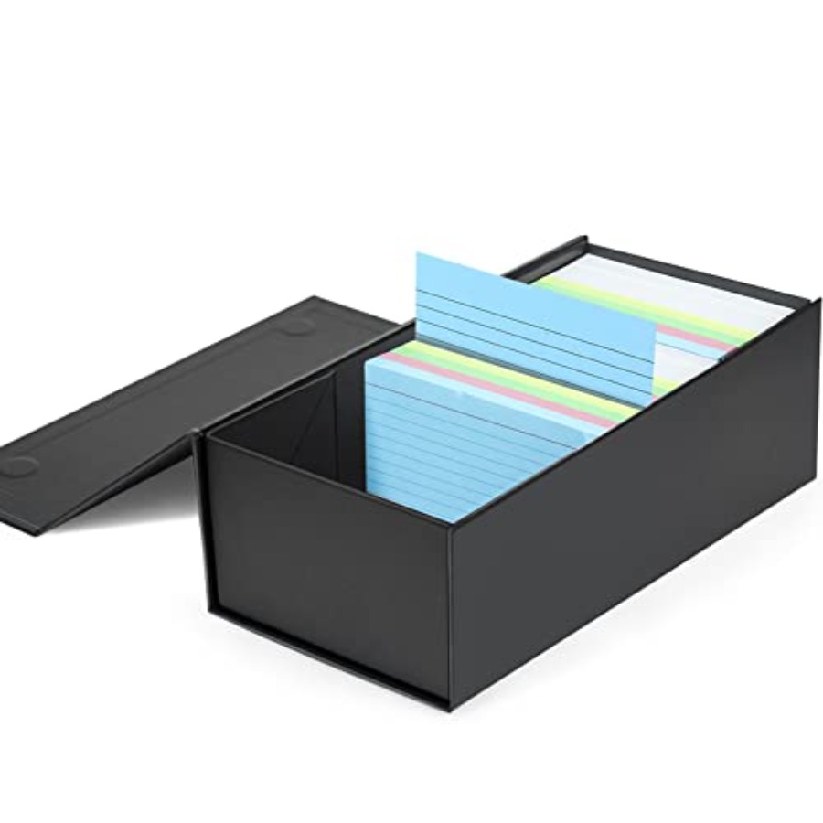 Card Index Box - 3x5 Index Card Holder Card File