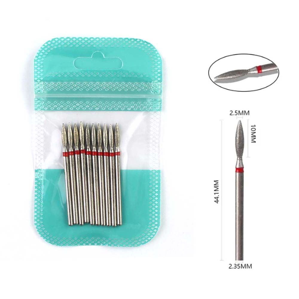 10pcs Diamond Nail Drill Bits  - Gel Refill Pack 리뷰 및 가격