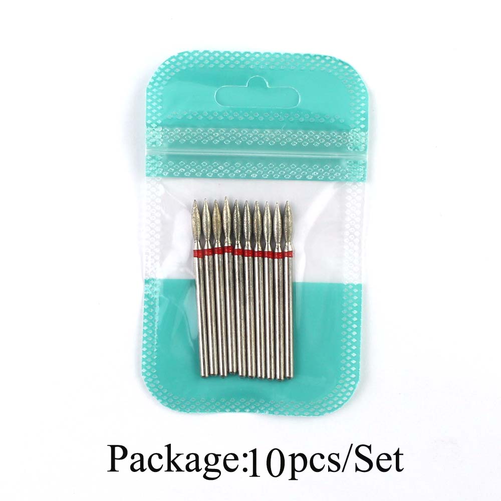 10pcs Diamond Nail Drill Bits  - Gel Refill Pack 리뷰 및 가격