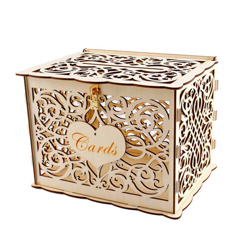 30X24X21cm DIY Wedding Gift Ca - Card Index Box 리뷰 및 가격