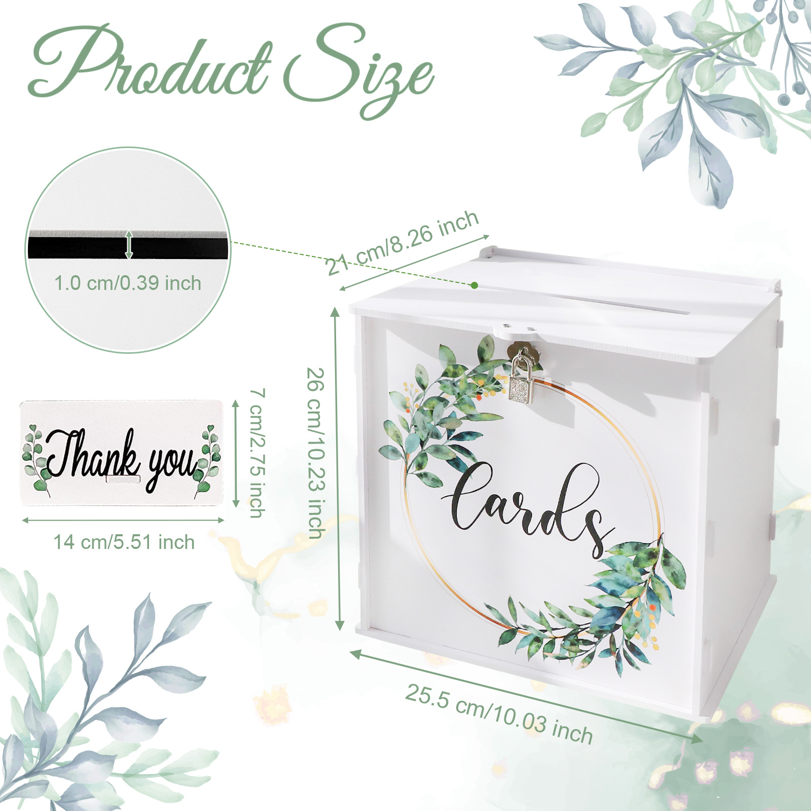 Wedding Card Box with Lock, PV - Card Index Box 리뷰 및 가격