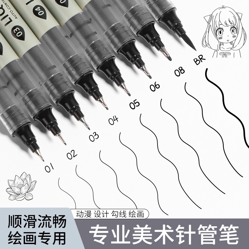 12 Tibs Black Pen Fine Line Sk - Correction Pen Fine 리뷰 및 가격