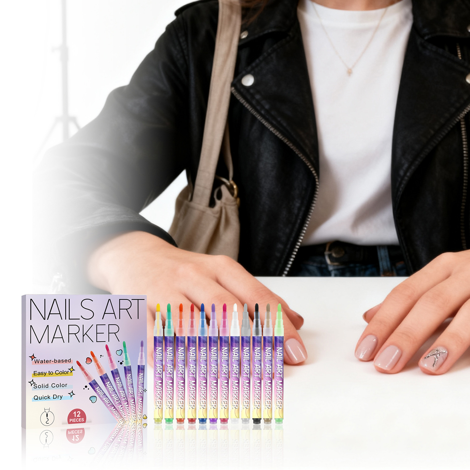 12Pcs Nail Art Pens With Fine  - Correction Pen Fine 리뷰 및 가격