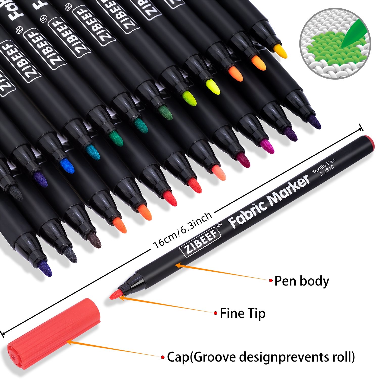 12/24 Color Fabric Markers-Fin - Correction Pen Fine 리뷰 및 가격