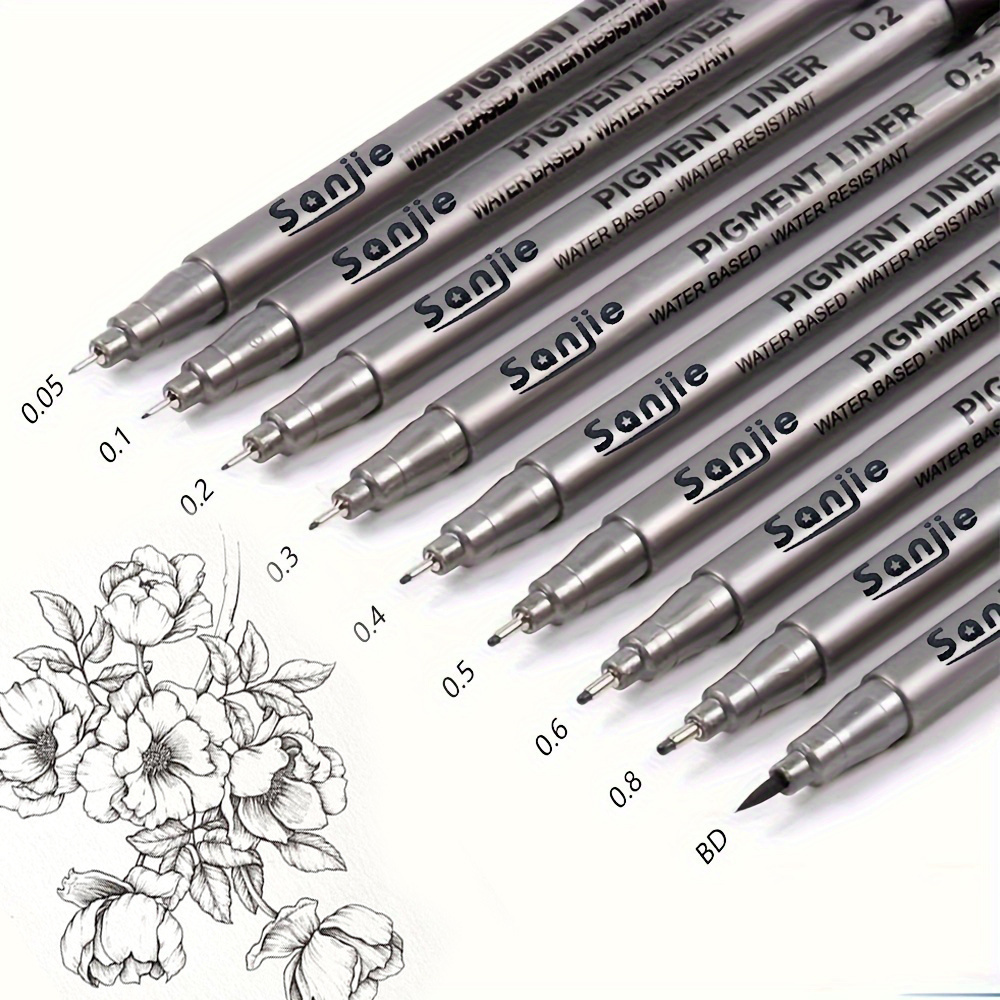 9-Piece Fine Line Waterproof I - Correction Pen Fine 리뷰 및 가격
