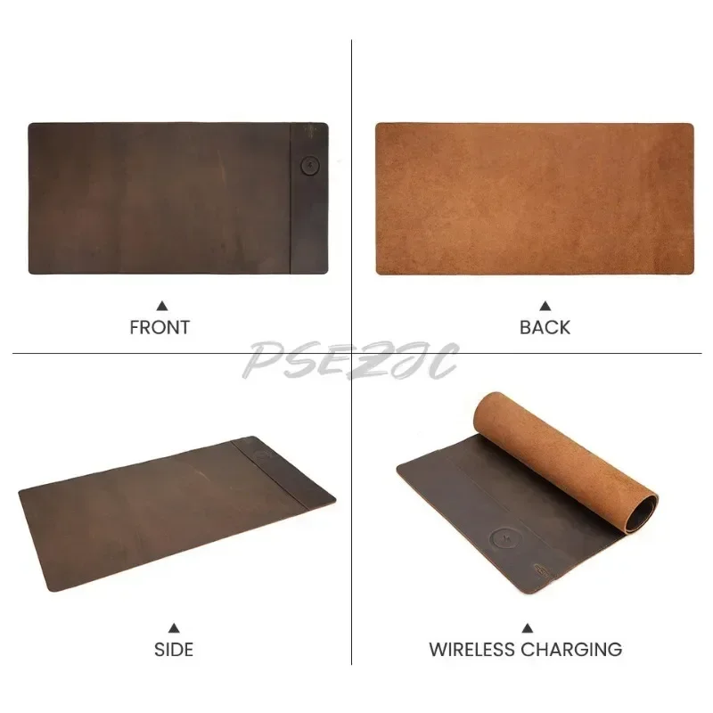 Vintage Cowhide Mouse Pad with - Leather Desk Pad 리뷰 및 가격