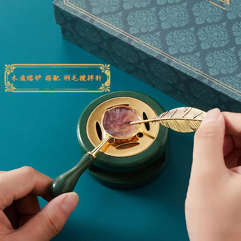 Wax Seal Stamp Set Lacquered S - Wax Seal Stamp Set 리뷰 및 가격
