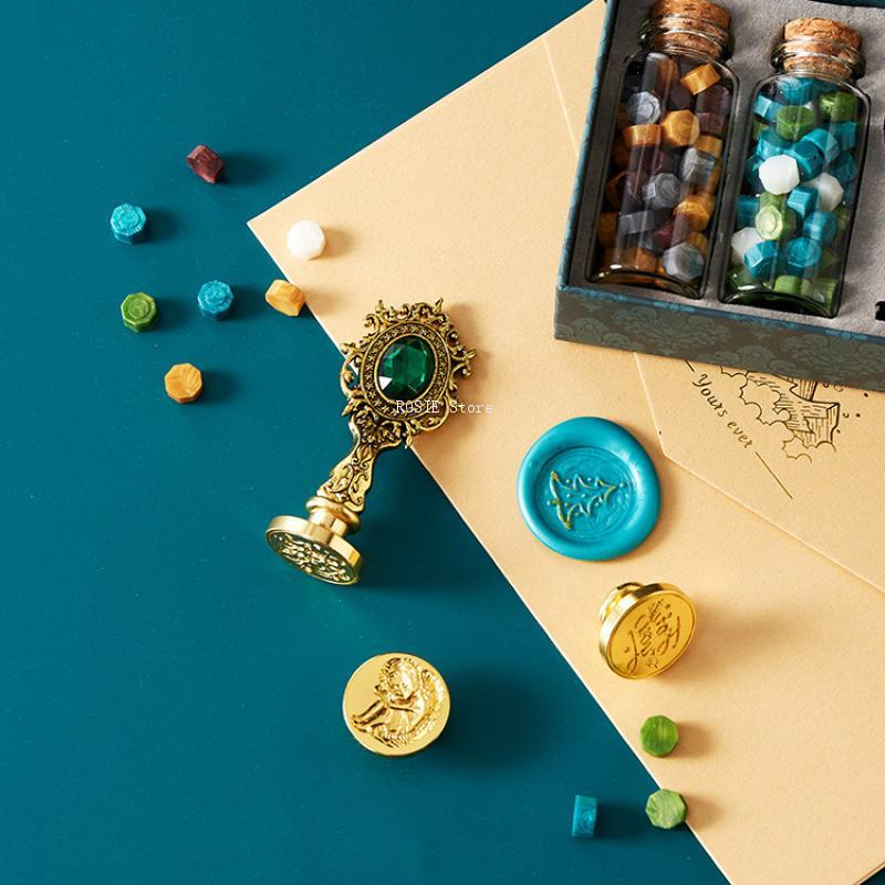 Wax Seal Stamp Set Lacquered S - Wax Seal Stamp Set 리뷰 및 가격