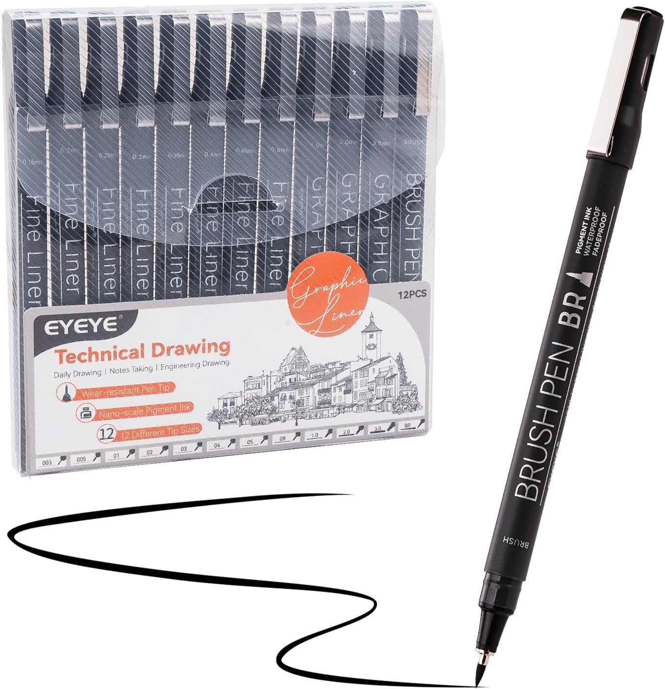 Micro Fineliner Pens Set, 12 B - Archive Box Set 리뷰 및 가격