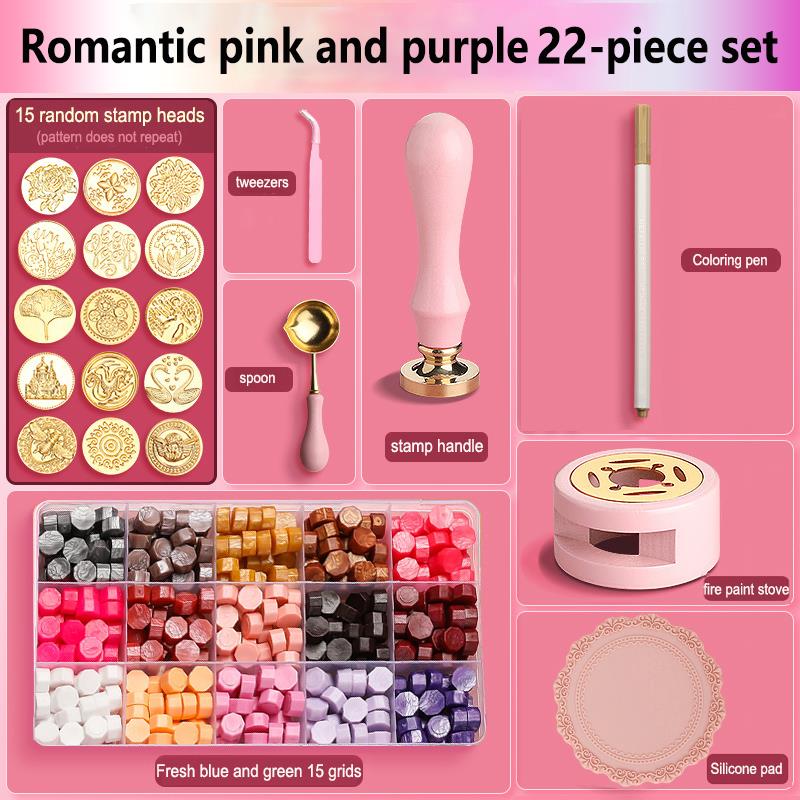 Wax Seal Stamp Set Lacquered S - Wax Seal Stamp Set 리뷰 및 가격