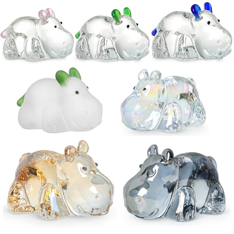 1PC Crystal Hippo Figurine Col - Paper Weight Crystal 리뷰 및 가격