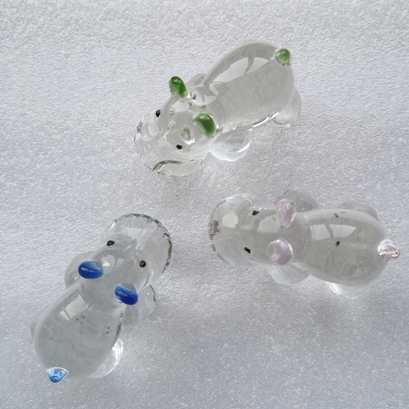 1PC Crystal Hippo Figurine Col - Paper Weight Crystal 리뷰 및 가격