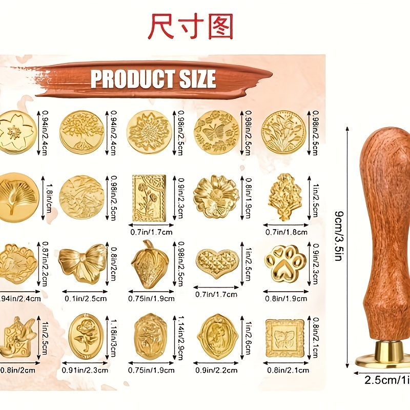 21pc wax stamp set with variou - Wax Seal Stamp Set 리뷰 및 가격
