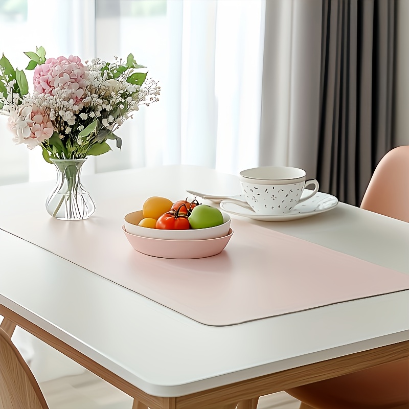 1pc Large Faux Leather Mouse P - Leather Desk Pad 리뷰 및 가격