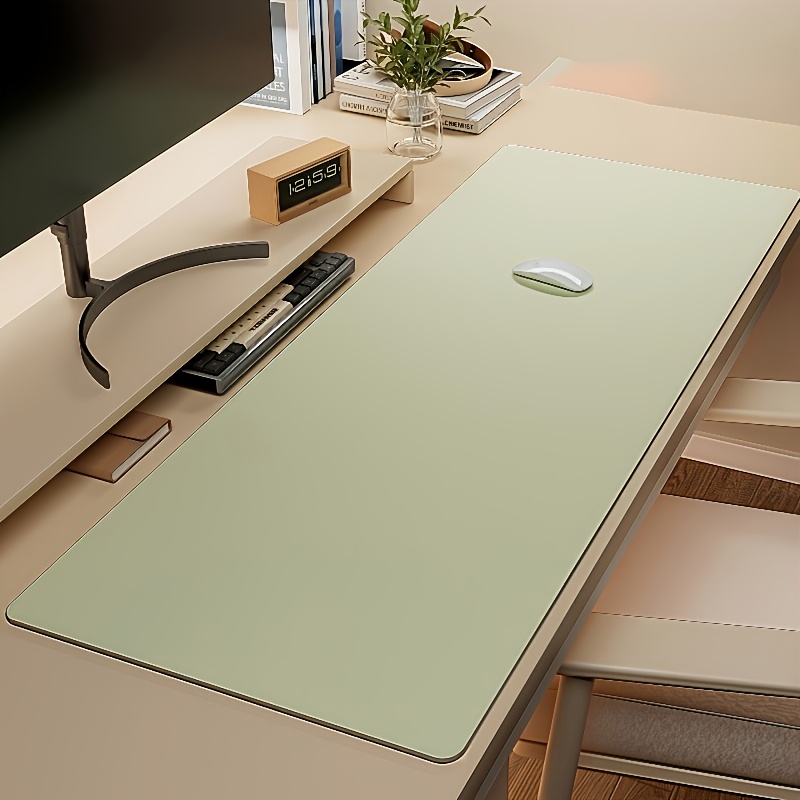 1pc Large Faux Leather Mouse P - Leather Desk Pad 리뷰 및 가격