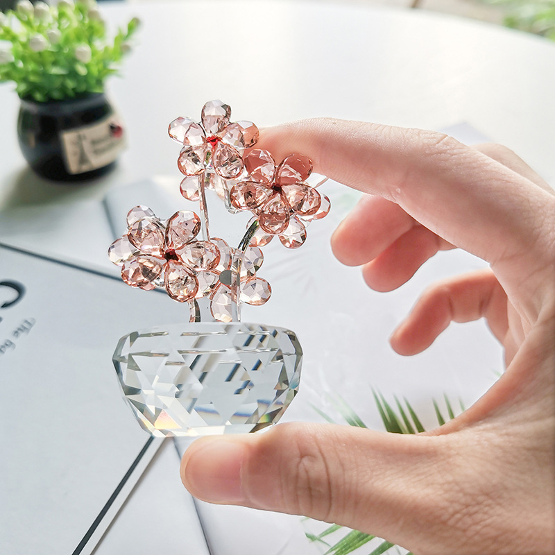 K9 Crystal Plum Flower Figurin - Paper Weight Crystal 리뷰 및 가격