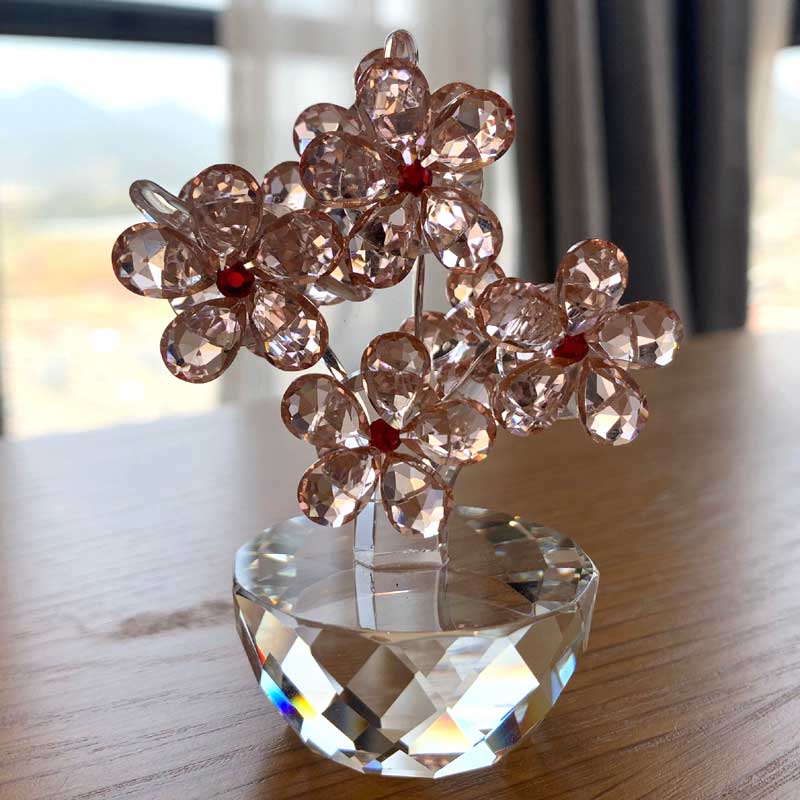 K9 Crystal Plum Flower Figurin - Paper Weight Crystal 리뷰 및 가격