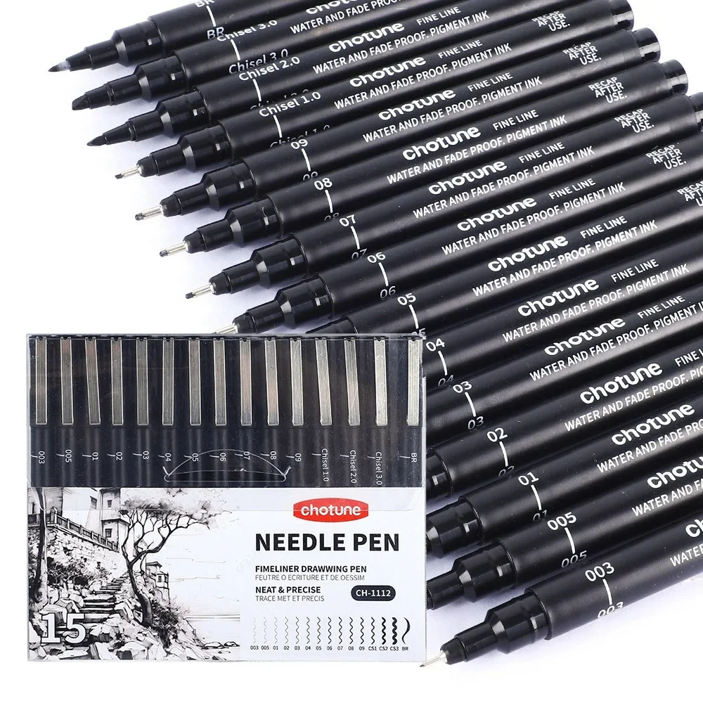 Black Micro Pens,15 Sizes,Wate - Archive Box Set 리뷰 및 가격