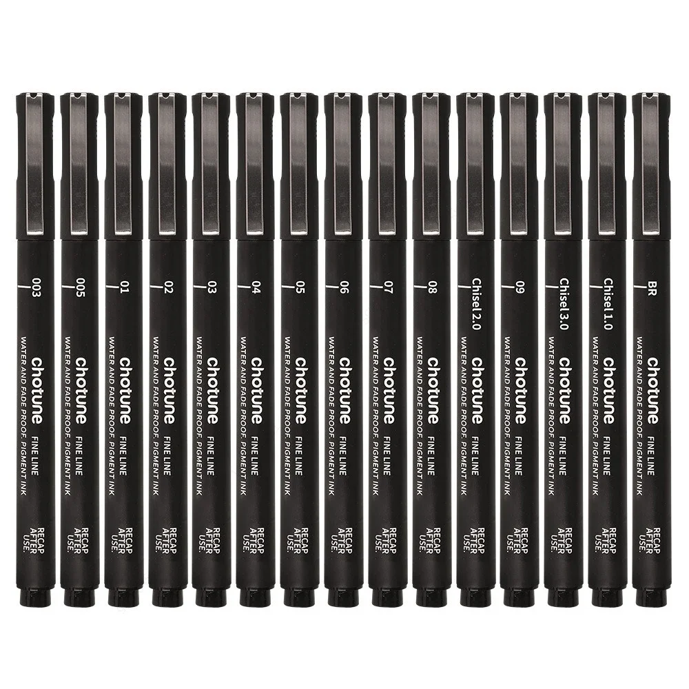 Black Micro Pens,15 Sizes,Wate - Archive Box Set 리뷰 및 가격