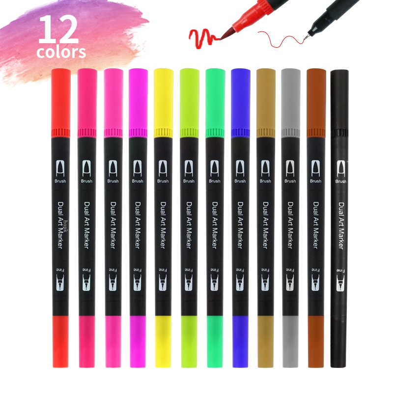 12 Colors Artist Coloring Mark - Correction Pen Fine 리뷰 및 가격