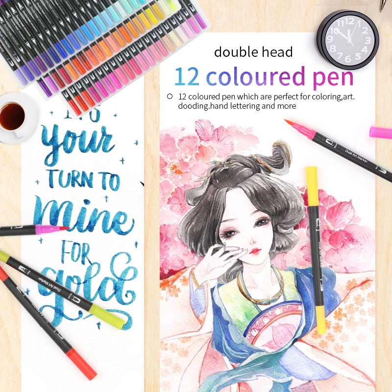 12 Colors Artist Coloring Mark - Correction Pen Fine 리뷰 및 가격