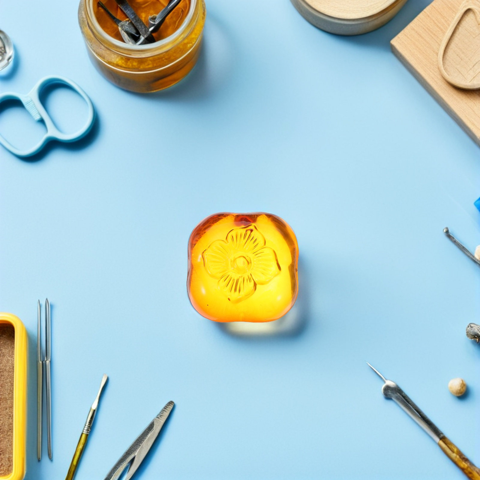 Crystal Persimmon Desk Paperwe - Book Weight Glass 리뷰 및 가격