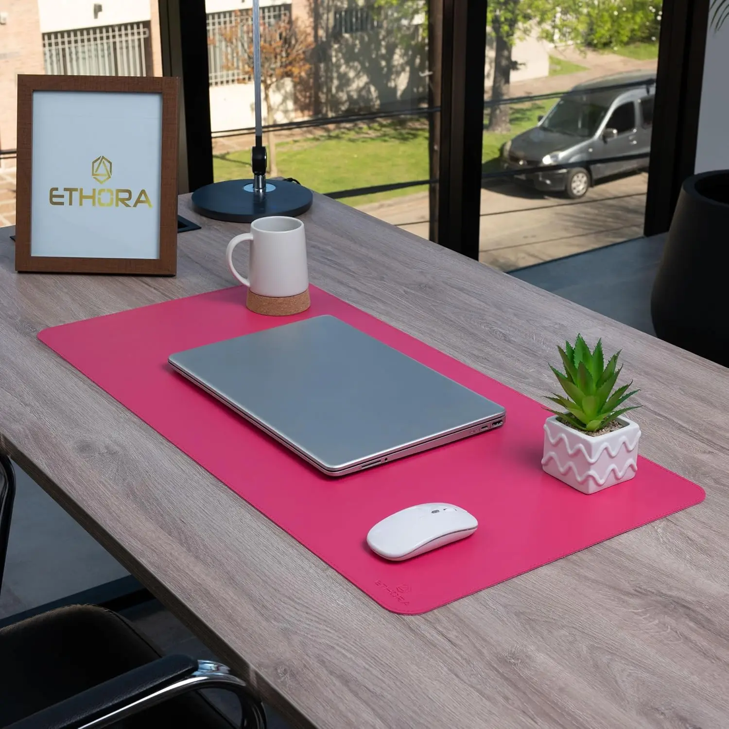Desk Mat with Non-Slip Suede B - Leather Desk Pad 리뷰 및 가격