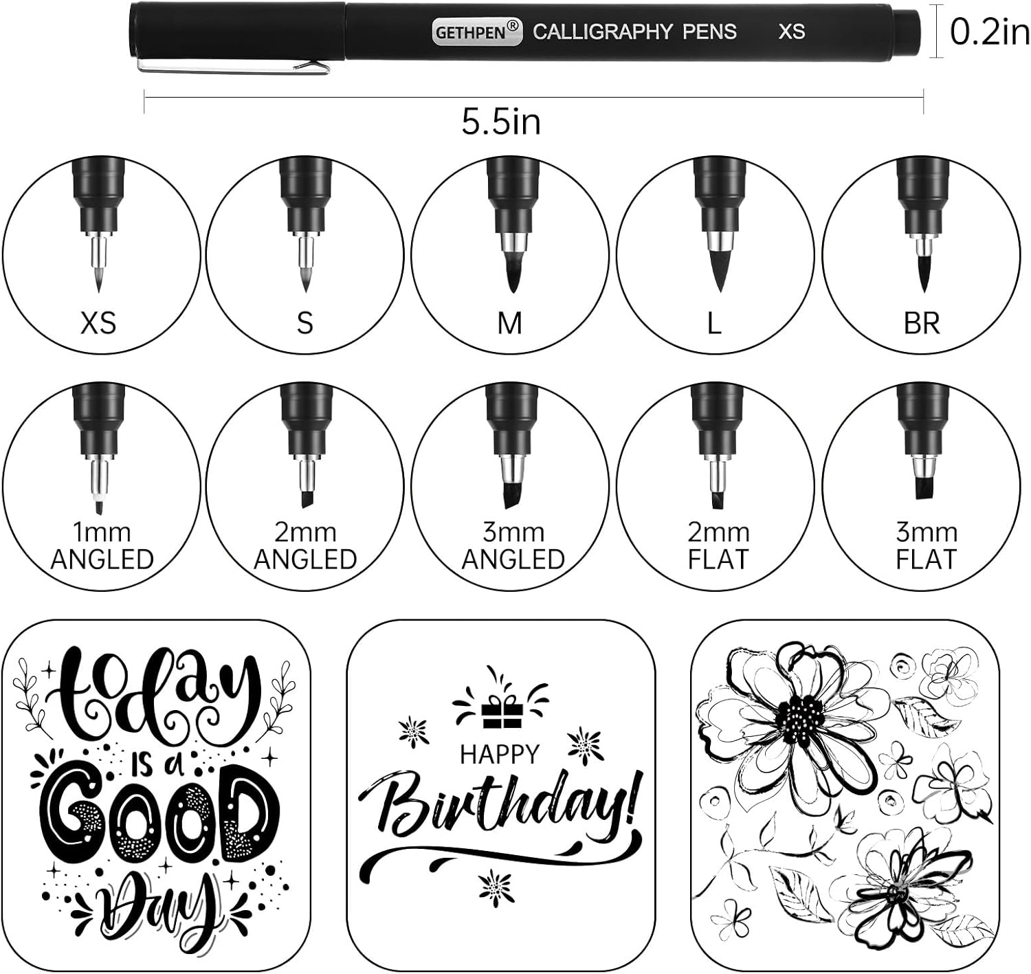 10 Size Calligraphy Pens Set f - Archive Box Set 리뷰 및 가격