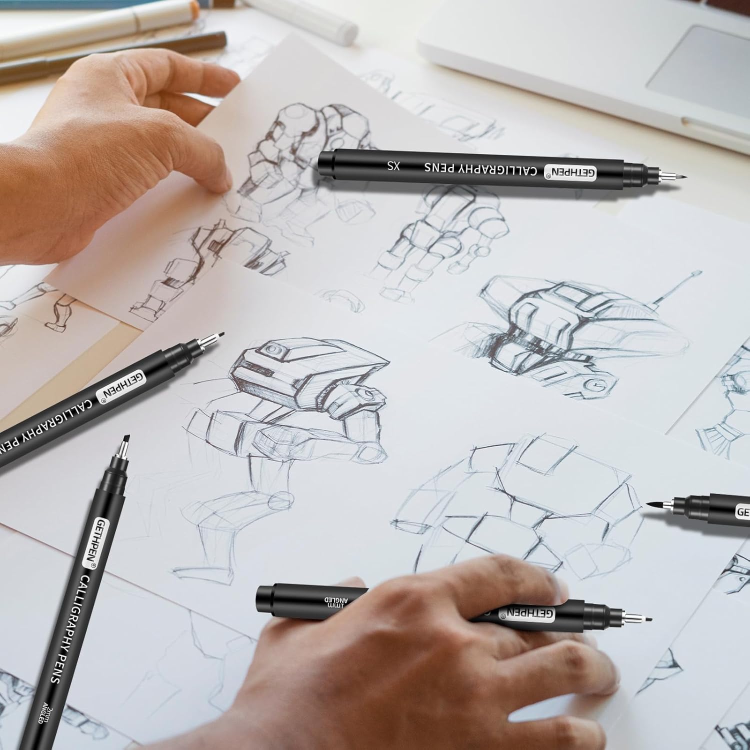 10 Size Calligraphy Pens Set f - Archive Box Set 리뷰 및 가격