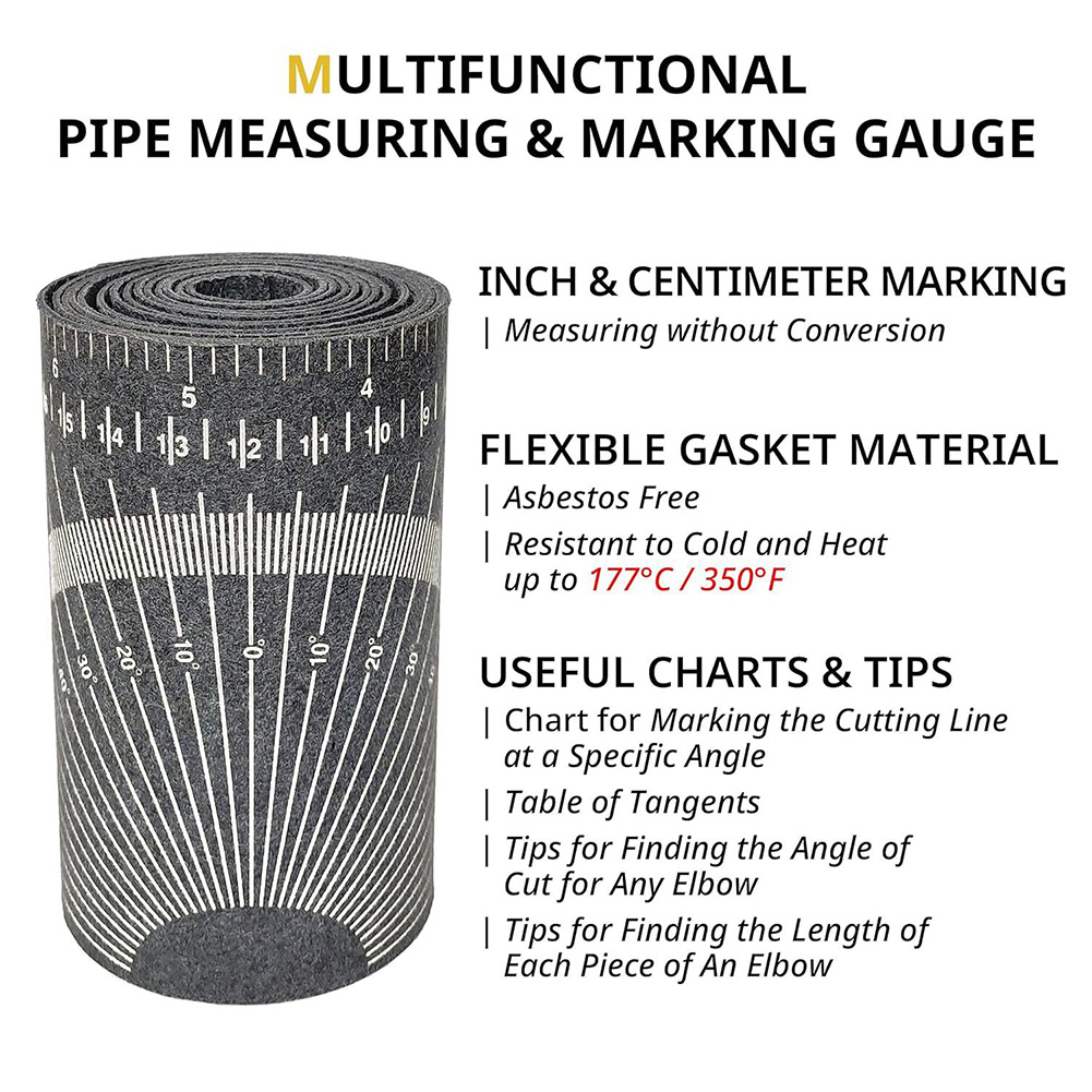 Pipe Measuring Tool Wrap Aroun - Tape Dispenser Weighted 리뷰 및 가격