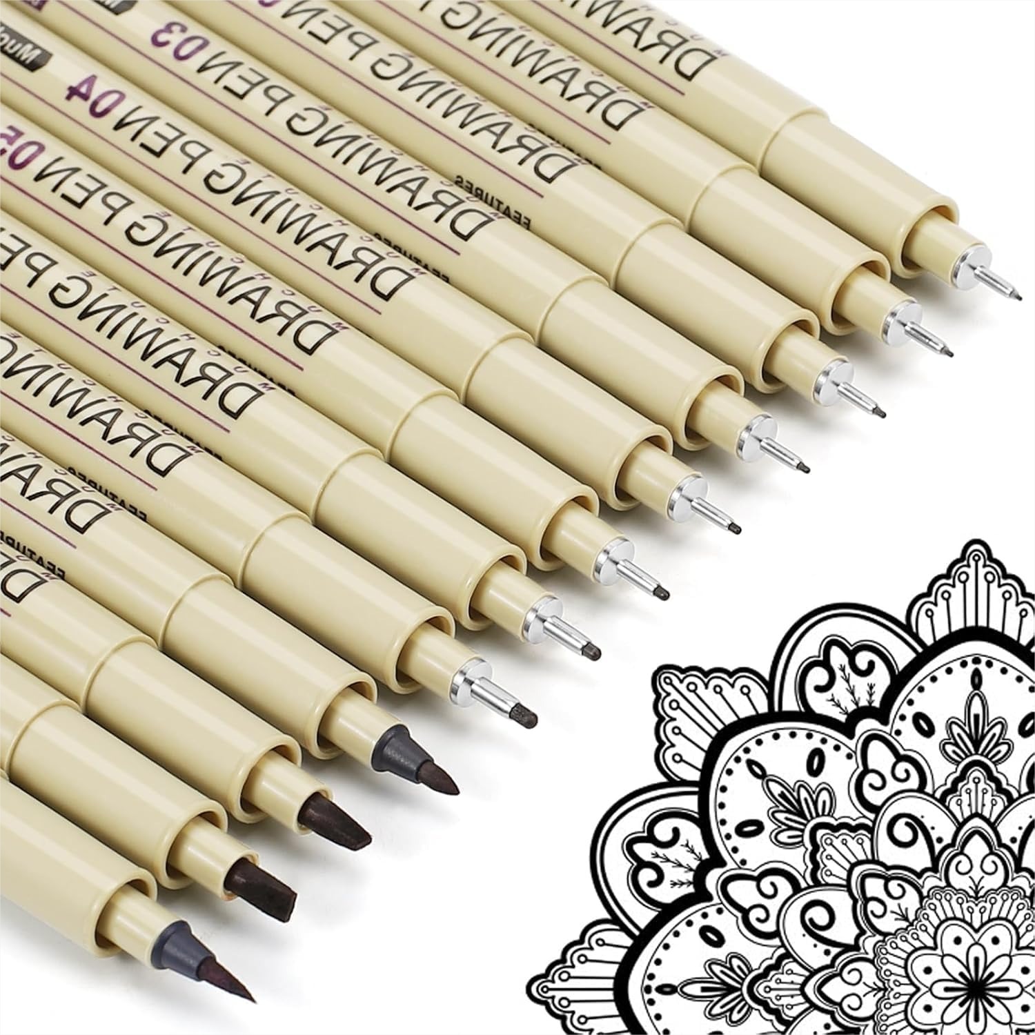 12 Black Micro Fineliner Drawi - Archive Box Set 리뷰 및 가격