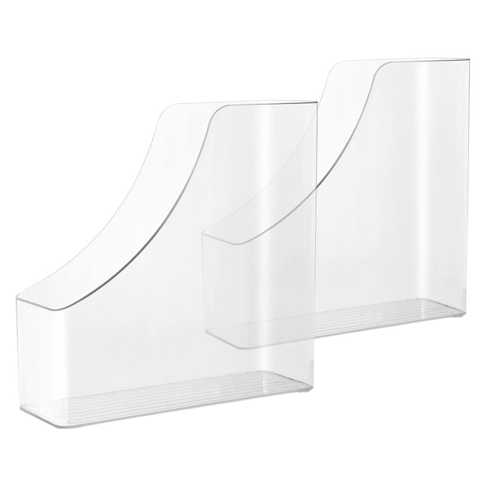2Pcs Clear File Organizer Desk - Magazine Holder Rack 리뷰 및 가격