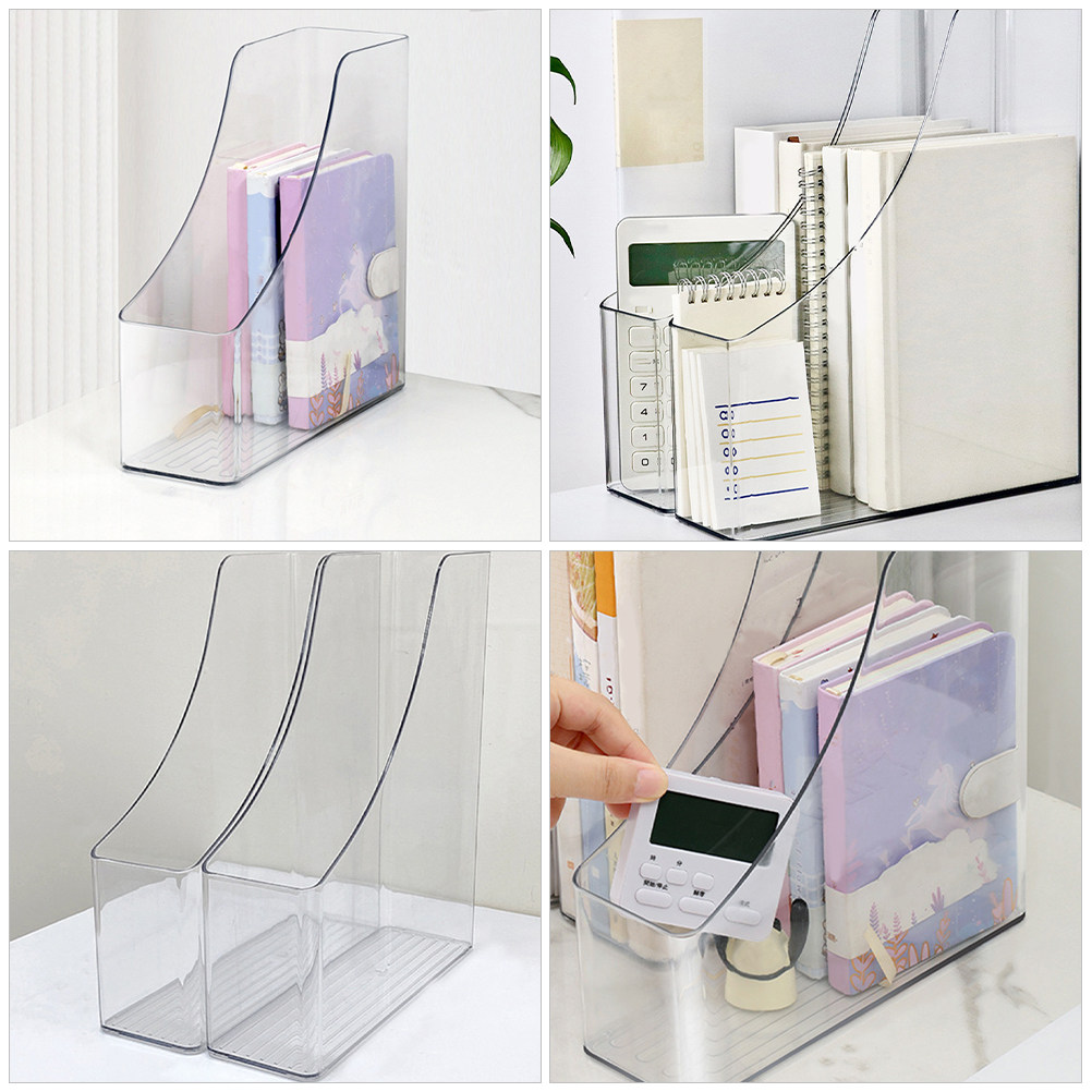 2Pcs Clear File Organizer Desk - Magazine Holder Rack 리뷰 및 가격