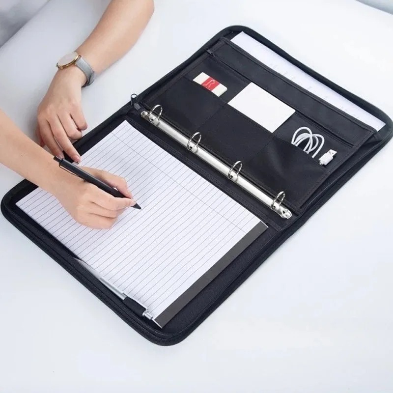 Large Black Business Portfolio - Binder A4 Lever 리뷰 및 가격