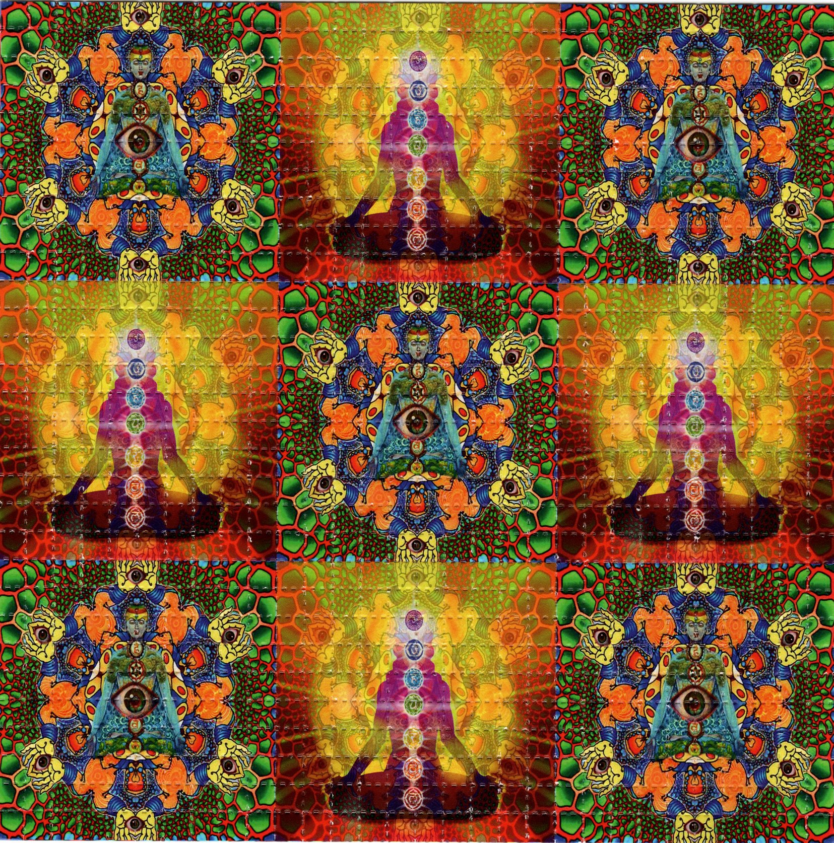 Chakras Psychedelic LSD Acid B - Ink Blotter Paper 리뷰 및 가격