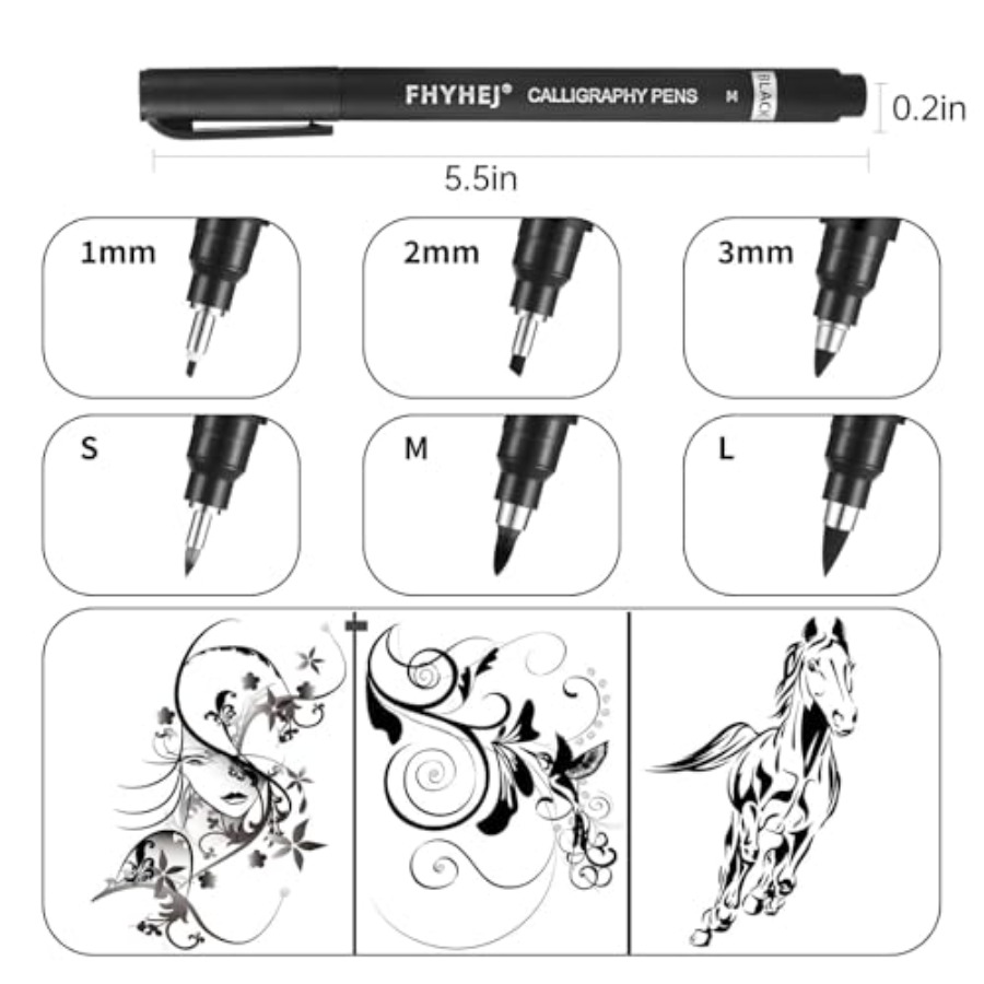 Calligraphy Pen, 6 Size Callig - Archive Box Set 리뷰 및 가격