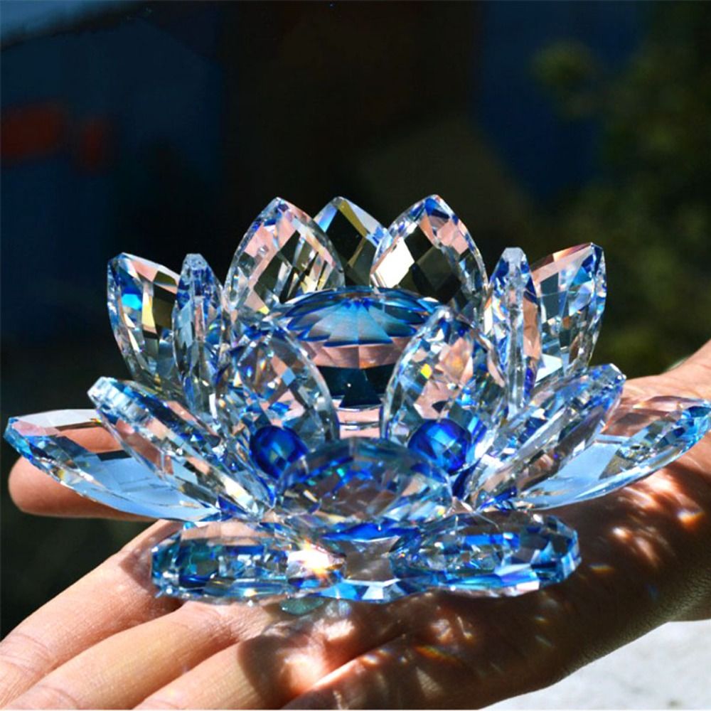 Crystal Lotus Flower Figurine  - Paper Weight Crystal 리뷰 및 가격