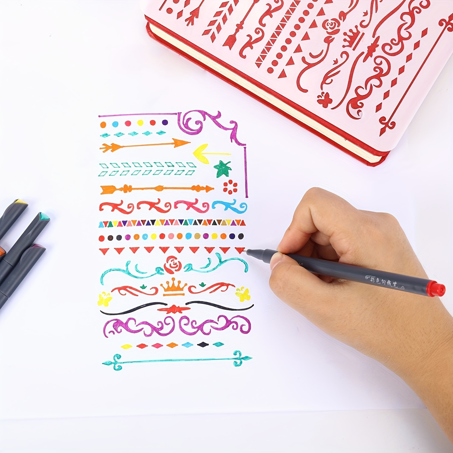 12-100pcs Colorful Line Drawin - Correction Pen Fine 리뷰 및 가격
