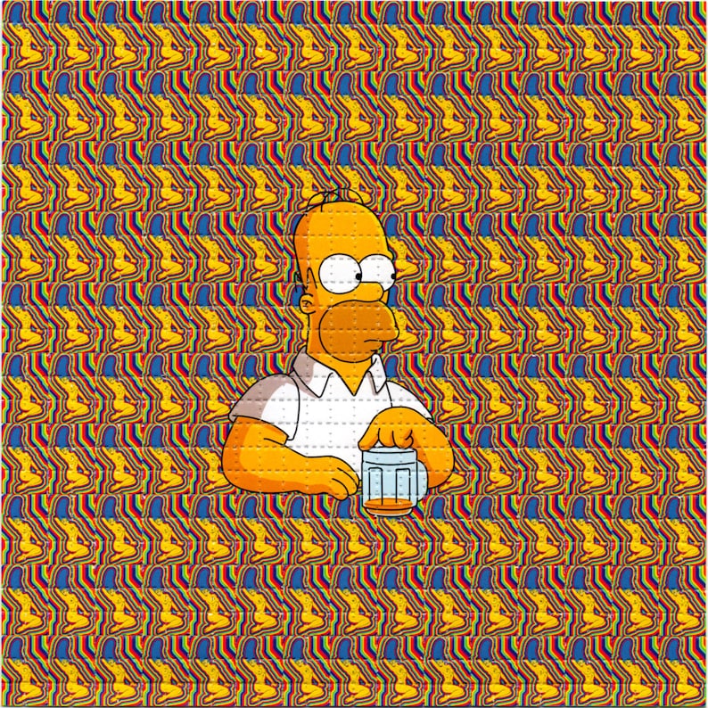 Naked Marge Psychedelic LSD/Ac - Ink Blotter Paper 리뷰 및 가격