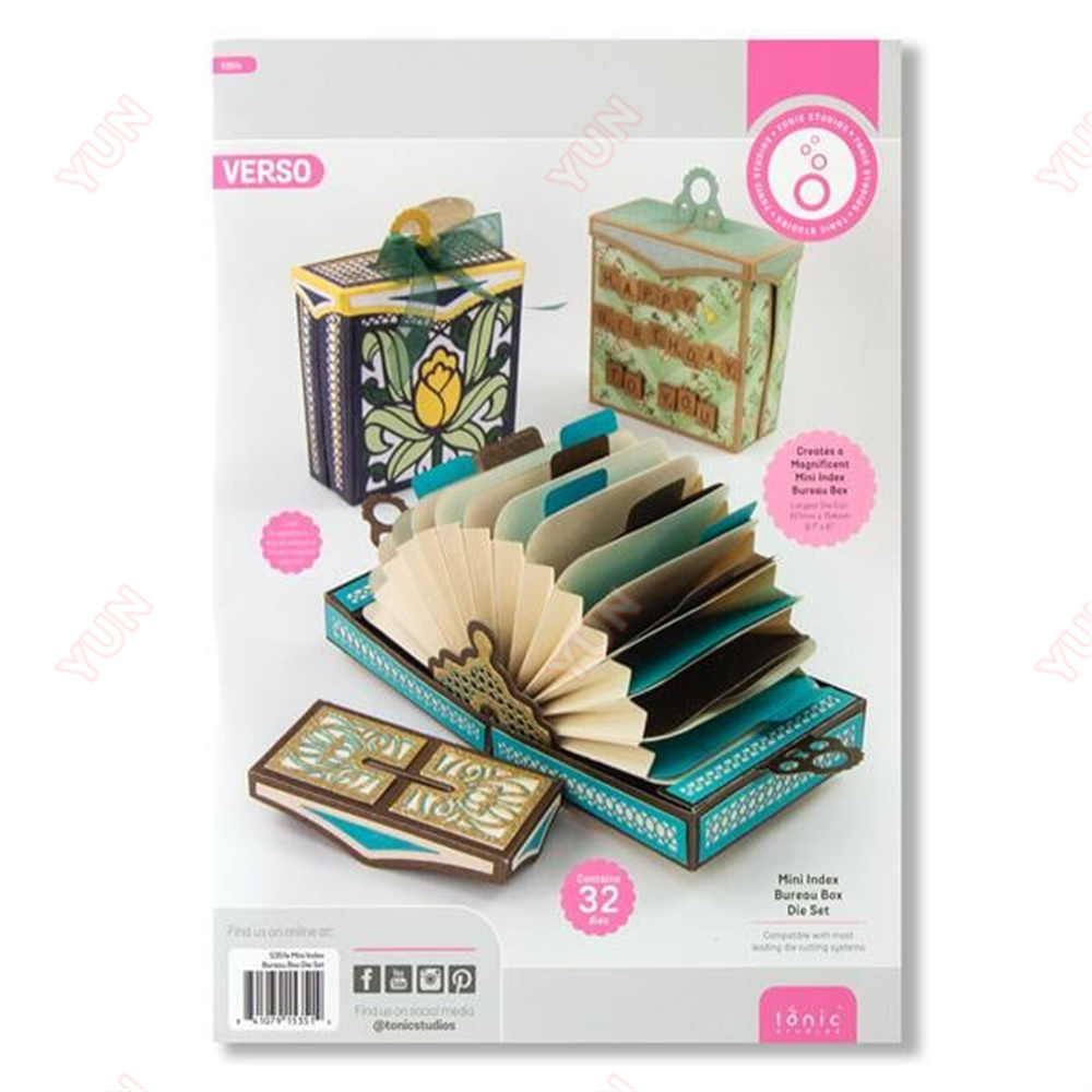 Mini Index Bureau Box Die Set  - Card Index Box 리뷰 및 가격