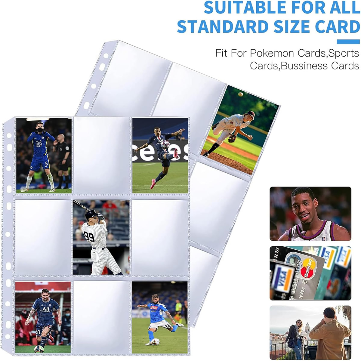50 Pack 9 Pocket Card Sleeves  - Card Index Box 리뷰 및 가격