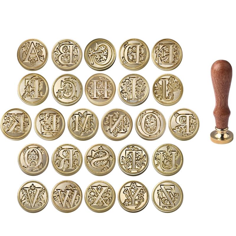 A-Z Vintage Sealed Wax Stamp H - Wax Seal Stamp Set 리뷰 및 가격