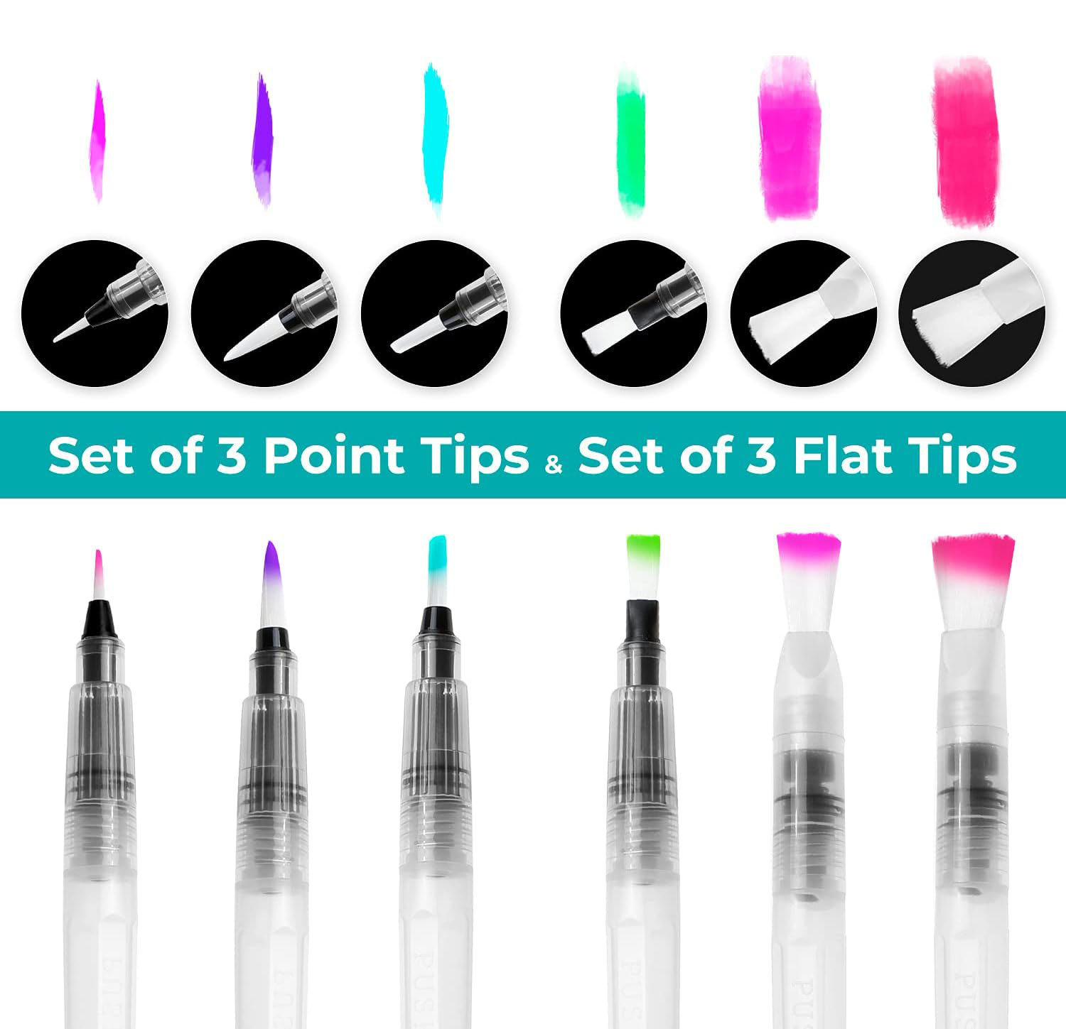 6/12/18pcs Water Color Brush P - Correction Pen Fine 리뷰 및 가격