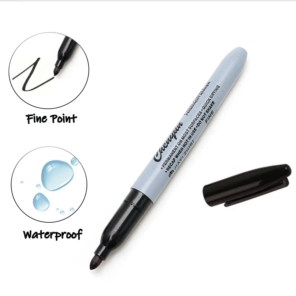 12pcs Black Permanent Marker P - Correction Pen Fine 리뷰 및 가격