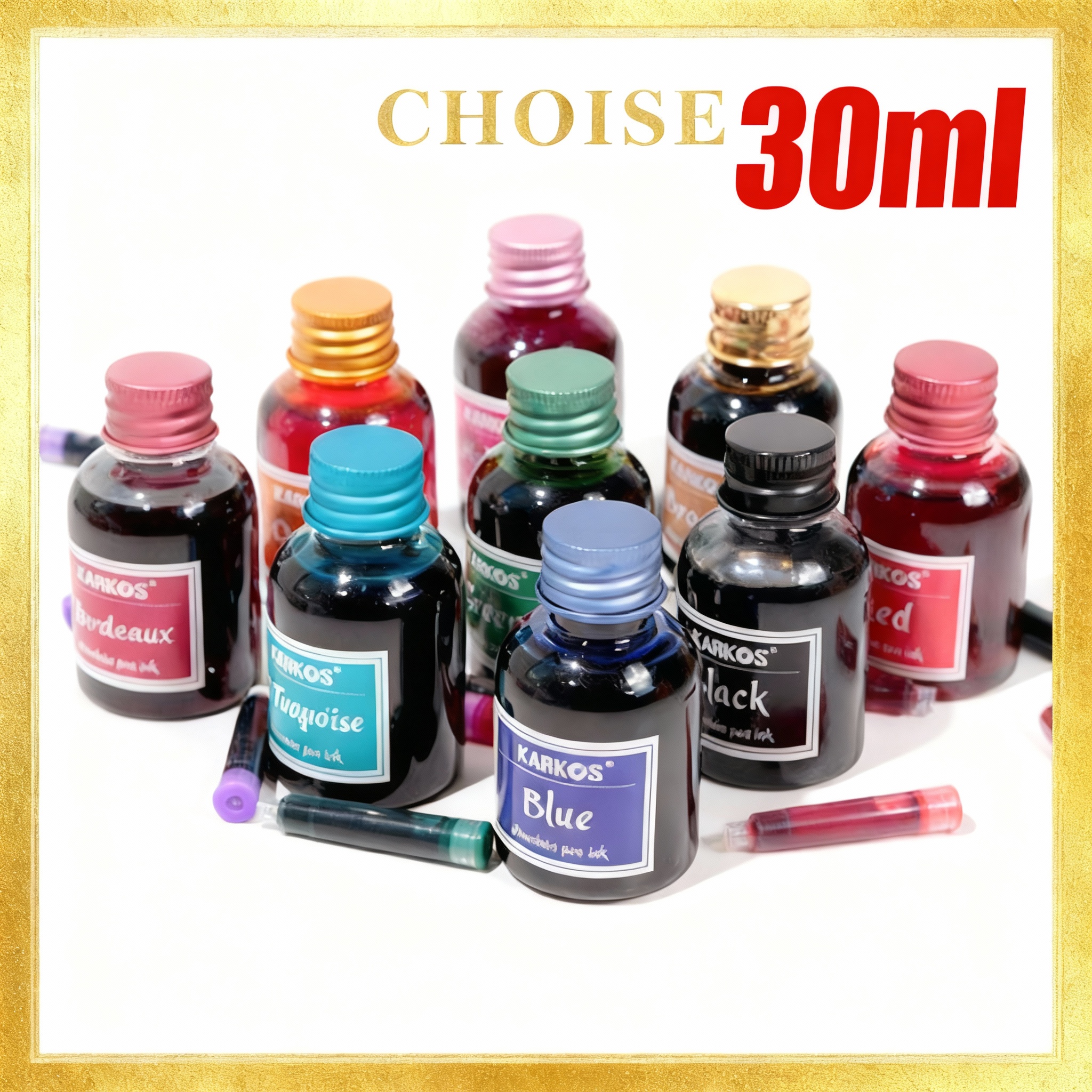 Pure Black Colorful Fountain P - Fountain Pen Bottled Ink 리뷰 및 가격