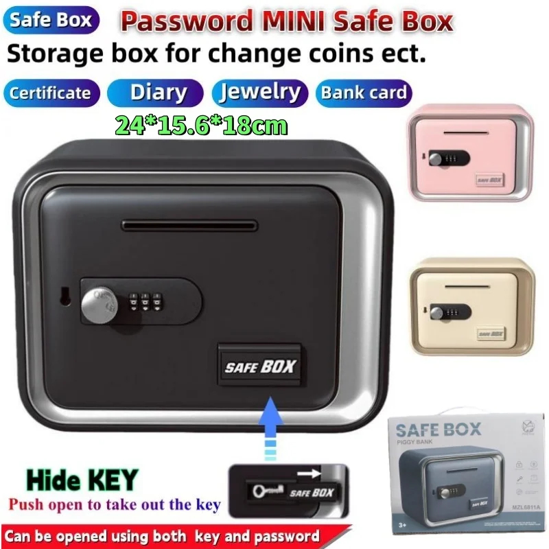 24x18x15cm Safe Box with Key L - Card Index Box 리뷰 및 가격